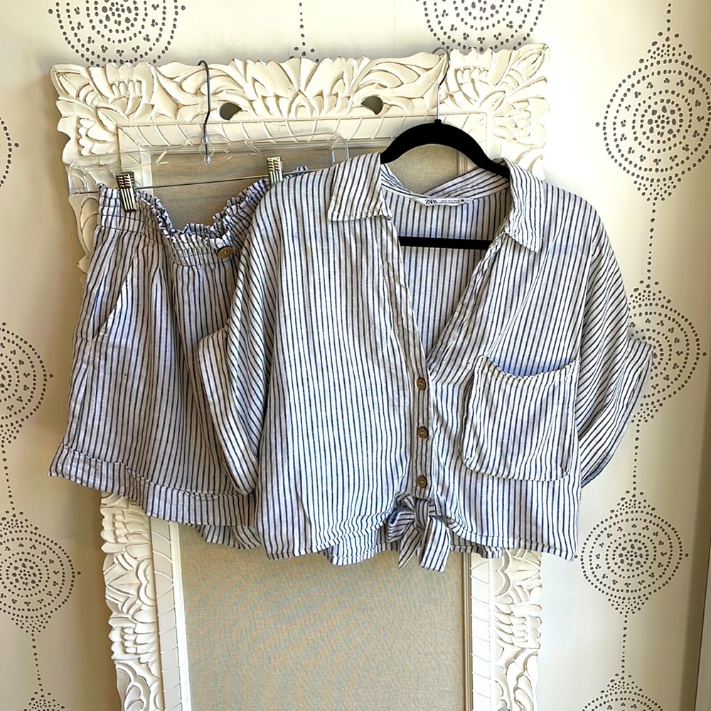 Zara Linen Matching Set